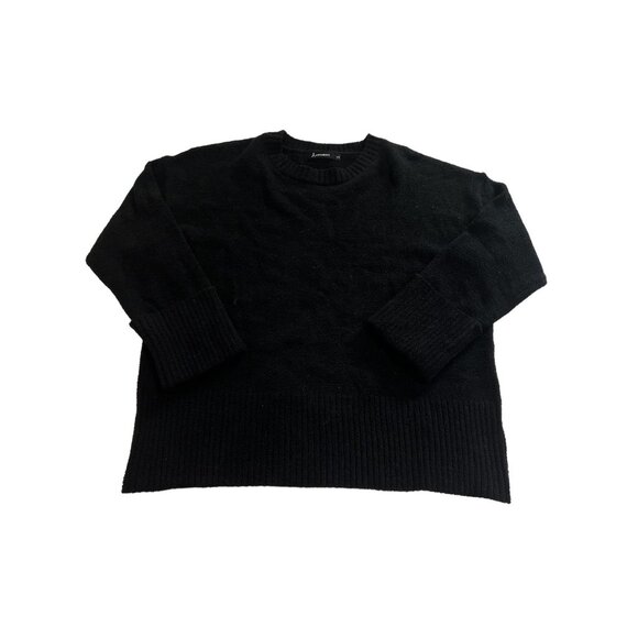 Anrabees Crewneck Knit Sweater in Black - Picture 1 of 3